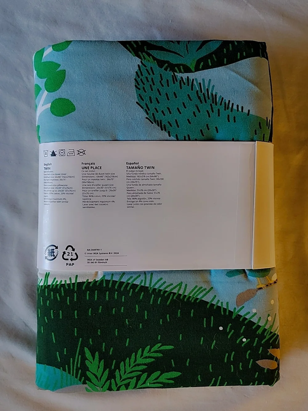 NWT Twin Duvet & Pillowcase Set | Woodland Forest Bedding